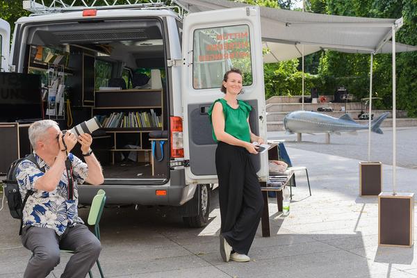 Kunst im öffentlichen Raum Niederösterreich @ Schloss Orth: Franz Kapfer - Zur Errettung des Christentums (25.7.2020, Eröffnung) https://publicart.at/de/kalender/?pid=1009 | Foto: eSeL.at - Joanna Pianka Foto: eSeL.at - Joanna Pianka