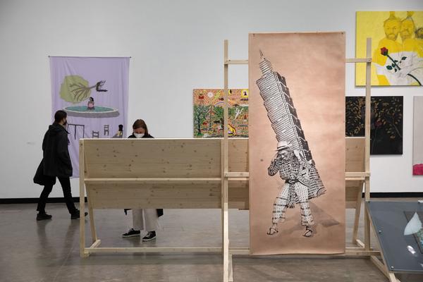 Kunsthalle Wien: And if I devoted my life to one of its feathers? (Wiener Festwochen Ausstellung, Pressekonferenz, 14.5.2021) Foto: eSeL.at - Lorenz Seidler Foto: eSeL.at - Lorenz Seidler