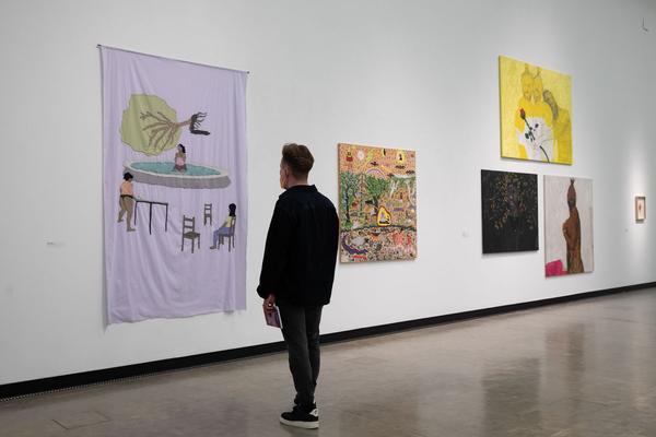 Kunsthalle Wien: And if I devoted my life to one of its feathers? (Wiener Festwochen Ausstellung, Eröffnung, 14.5.2021) Foto: eSeL.at - Lorenz Seidler Foto: eSeL.at - Lorenz Seidler