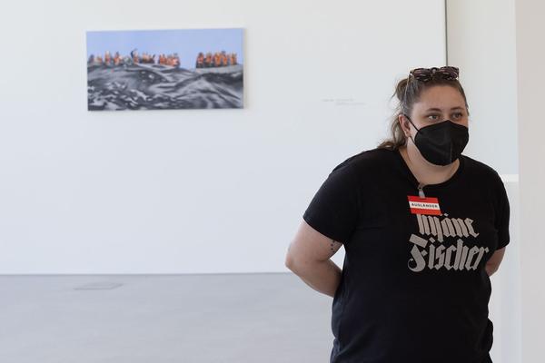 Landesgalerie Niederösterreich: #Artstories: Spuren und Masken der Flucht (4.9.2021) Foto: eSeL Foto: eSeL Lorenz Seidler