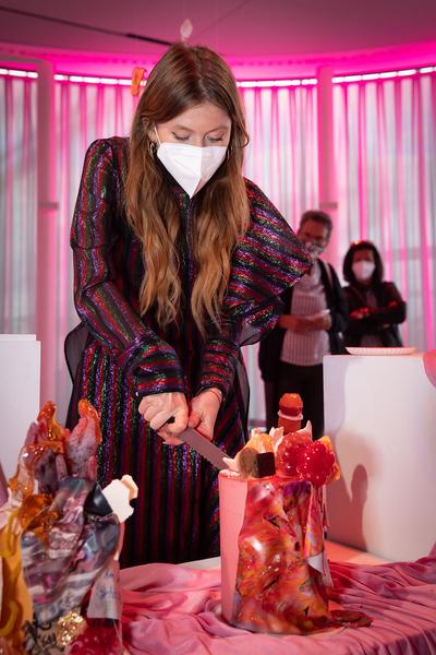 MuseumsQuartier Wien: Cake Art  - Sophia Stolz (17.9.2021) Foto: eSeL.at - Lorenz Seidler Foto: eSeL Lorenz Seidler