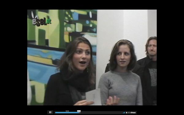 eSeL: Dezentrale Eröffnungsrede. Eröffnung Galerie Barbara Preyer & Austellung Clemens Fürtler (20.9.2007) Screenshots: eSeL Foto: eSeL.at - Lorenz Seidler