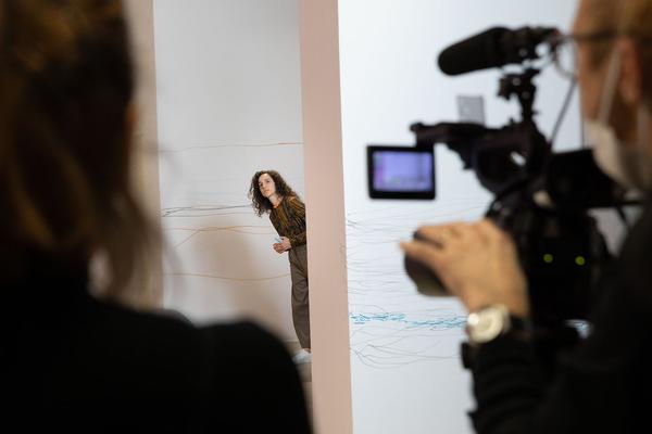 Kunstraum Niederösterreich: Fanni Futterknecht: Power to the Unspoken_Echoes of Resistance (16.4.2021, Video-Rehearsal) http://www.kunstraum.net/de/ausstellungen/fanni-futterknecht-power-to-the-unspoken | Foto: eSeL Foto: eSeL.at - Lorenz Seidler