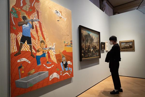 Gemäldegalerie Akademie der Bildenden Künste Wien: Hungry for Time - Raqs Media Collective (09.10.2021 - 30.01.2022, Presseführung) Foto: eSeL.at - Lorenz Seidler Foto: eSeL Lorenz Seidler