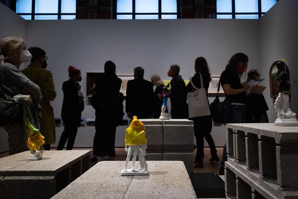 Gemäldegalerie Akademie der Bildenden Künste Wien: Hungry for Time - Raqs Media Collective (09.10.2021 - 30.01.2022, Presseführung) Foto: eSeL.at - Lorenz Seidler Foto: eSeL Lorenz Seidler