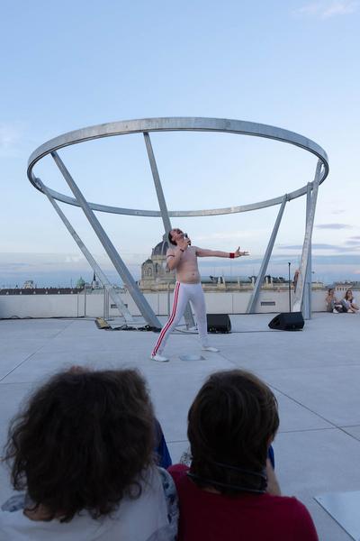 MuseumsQuartier Wien: Walking Concert - Austrofred (12.9.2021, Libellen-Wochenende) Foto: eSeL.at - Lorenz Seidler Foto: eSeL Lorenz Seidler