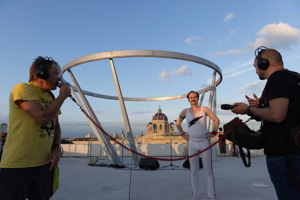 MuseumsQuartier Wien: Walking Concert - Austrofred (12.9.2021, Libellen-Wochenende) Foto: eSeL.at - Lorenz Seidler Foto: eSeL Lorenz Seidler