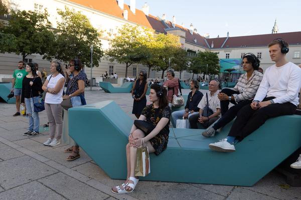 MuseumsQuartier Wien: Walking Concert - Die Strottern (10.9.2021, Libellen-Wochenende) Foto: eSeL.at - Lorenz Seidler Foto: eSeL Lorenz Seidler