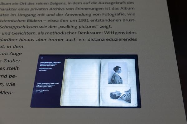 Leopold Museum: Ludwig Wittgenstein - Fotografie als analytische Praxis (12.11.2021 - 6.3.2022) Foto: eSeL.at - Lorenz Seidler Foto: eSeL Lorenz Seidler