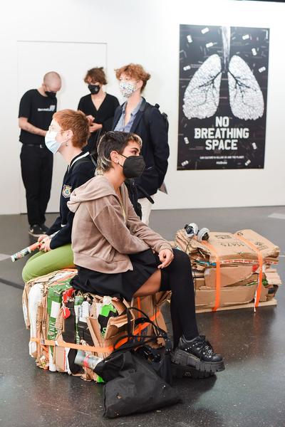 MuseumsQuartier Wien / frei_raum Q21 exhibition space: Overground Resistance (25.8.2021, Eröffnung) Foto: eSeL.at  - Joanna Pianka Foto: eSeL.at - Joanna Pianka