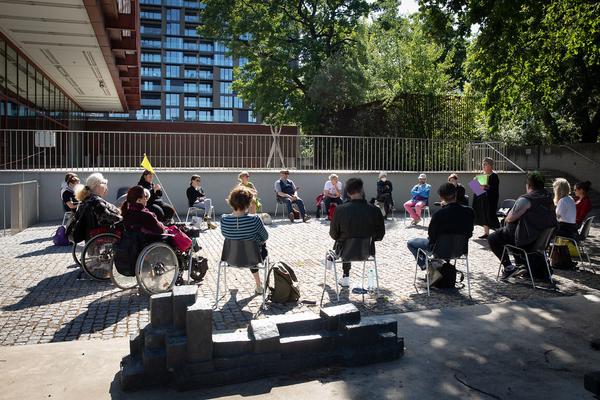 Public Program: Queering the Belvedere. >Anti Stigma< Crip Convention (13.6.2021) Foto: eSeL Foto: eSeL.at - Lorenz Seidler