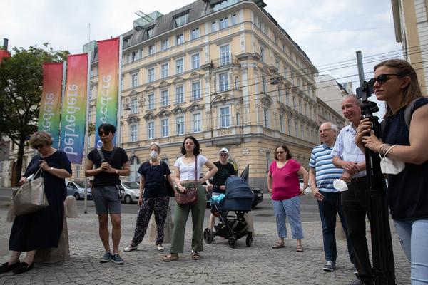 Queering the Belvedere. Queer History Tour. Stadtspaziergang mit Andreas Brunner (12.6.2021) Foto: eSeL Foto: eSeL.at - Lorenz Seidler