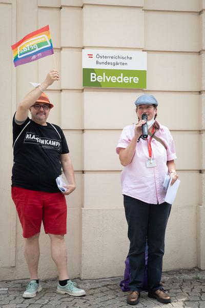 Queering the Belvedere. Queer History Tour. Stadtspaziergang mit Andreas Brunner (12.6.2021) Foto: eSeL Foto: eSeL.at - Lorenz Seidler