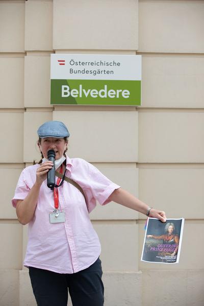 Queering the Belvedere. Queer History Tour. Stadtspaziergang mit Andreas Brunner (12.6.2021) Foto: eSeL Foto: eSeL.at - Lorenz Seidler