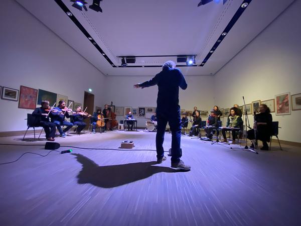 Vienna Art Week / Künstlerhaus: ROTOR  - Vienna Improvisers Orchestra (19.11.2021) Foto: eSeL.at - Lorenz Seidler Foto: eSeL.at - Lorenz Seidler