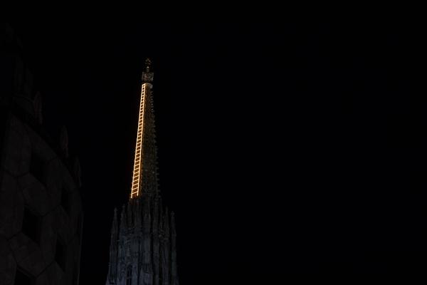 Stephansdom: Billi Thanner - Himmelsleiter  (4.4. - 31.5.2021) https://www.dompfarre.info/Pfarrgruppen/Kulturelle_Gruppen/Kunst_im_Dom/Himmelsleiter.html | Foto: eSeL Foto: eSeL.at - Lorenz Seidler