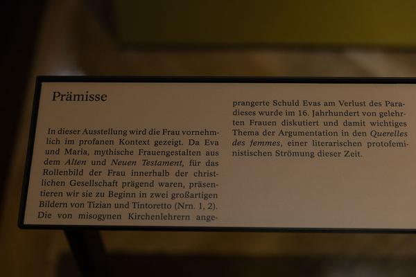Kunsthistorisches Museum: Tizians Frauenbild. Schönheit – Liebe – Poesie (15.10.2021 - 16.1.20222) Foto: eSeL.at - Lorenz Seidler Foto: eSeL Lorenz Seidler