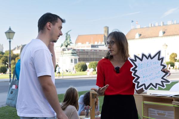 Haus der Geschichte Österreich: Geschichte,Oida! - TikTok-Livestream (1.9.2022) Foto: eSeL.at - Lorenz Seidler Foto: eSeL Lorenz Seidler
