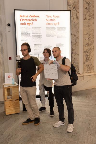 Haus der Geschichte Österreich: Geschichte,Oida! - TikTok-Livestream (1.9.2022) Foto: eSeL.at - Lorenz Seidler Foto: eSeL Lorenz Seidler
