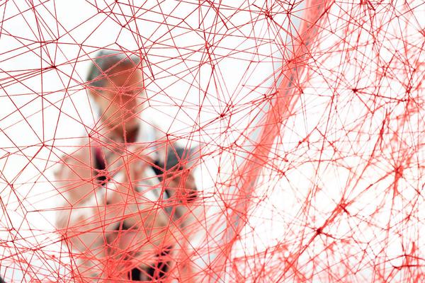Landesgalerie Niederösterreich: Chiharu Shiota "Across the River" (11.6.2022 - 15.1.2023) Foto: eSeL.at - Lorenz Seidler Foto: eSeL Lorenz Seidler