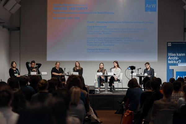 Claiming Spaces Konferenz: WHOSE HISTORY? Feministische Perspektiven in Architektur und Raumplanung (Az W Architekturzentrum Wien, 26.3.2022) Foto: eSeL.at - Joanna Pianka Foto: JOANNA PIANKA     300dpi.at