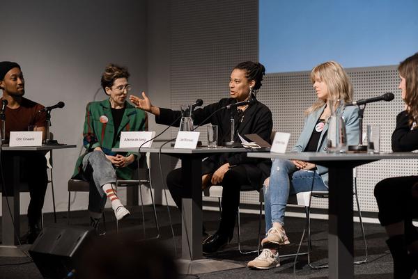 Claiming Spaces Konferenz: WHOSE HISTORY? Feministische Perspektiven in Architektur und Raumplanung (Az W Architekturzentrum Wien, 26.3.2022) Foto: eSeL.at - Joanna Pianka Foto: JOANNA PIANKA     300dpi.at