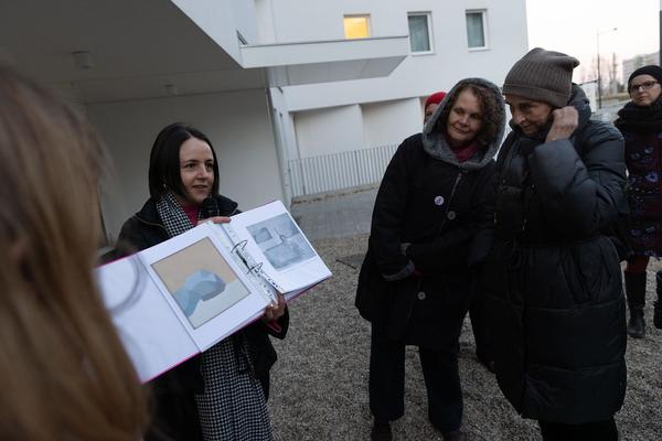 Belvedere 21: Community Outreach - Feministische Erkundung (Sonnwendviertel, 10.3.2022) Foto: eSeL.at - Lorenz Seidler Foto: eSeL Lorenz Seidler