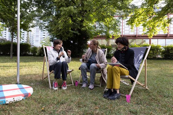 Belvedere21: Community Outreach: Marlene Hausegger - Platz an der Sonne (8.7.2022) Foto: eSeL.at - Lorenz Seidler Foto: eSeL Lorenz Seidler