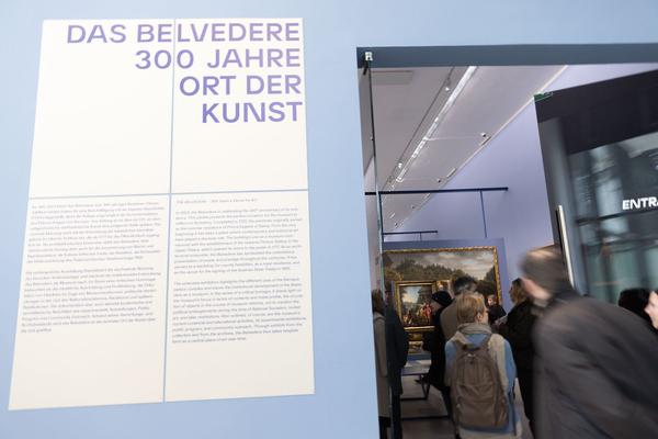 Unteres Belvedere: Das Belvedere – 300 Jahre Ort der Kunst (1.12.2022 - 7.1.2023) Foto: eSeL.at - Lorenz Seidler Foto: eSeL Lorenz Seidler