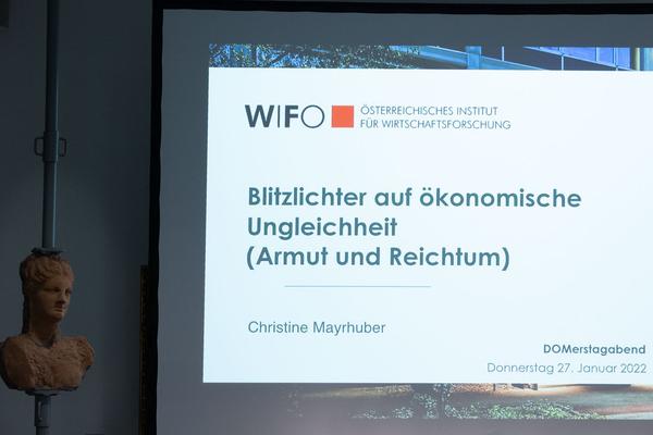Dom Museum Wien: "Forschen, Wissen, Sichtbarmachen. Ungleichheit  im Spiegel von Sozial-, Wirtschafts- und Kunstwissenschaft" (Domerstagabend, 27.1.2022) Foto: eSeL.at - Lorenz Seidler Foto: eSeL Lorenz Seidler