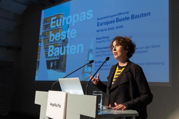 Az W Architekturzentrum Wien: Europas beste Bauten. Mies van der Rohe Award 2022 (6.10.2022 – 23.1.2023 ) Foto: eSeL.at - Lorenz Seidler Foto: eSeL Lorenz Seidler