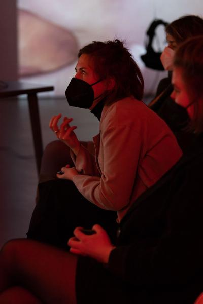 das weisse haus: „For whom do we dance when the club’s closed?“ - Podiumsdiskussion (25.2.2022) Foto: eSeL.at - Lorenz Seidler Foto: eSeL Lorenz Seidler