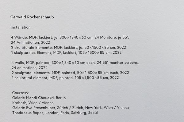 Belvedere 21: Gerwald Rockenschaub "circuit cruise / feasible memory/regulator" (25.11.2022 - 12.3.2023) Foto: eSeL.at - Lorenz Seidler Foto: eSeL Lorenz Seidler