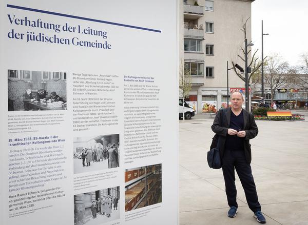 hdgö on tour: Das Wiener Modell der Radikalisierung. Österreich und die Shoah (Floridsdorf/Pius-Porsch-Platz, 7.4. - 7.7.2022) Foto: eSeL.at - Lorenz Seidler Foto: eSeL Lorenz Seidler