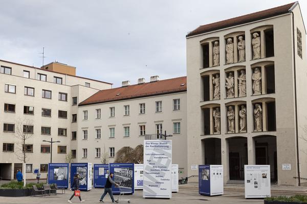 hdgö on tour: Das Wiener Modell der Radikalisierung. Österreich und die Shoah (Floridsdorf/Pius-Porsch-Platz, 7.4. - 7.7.2022) Foto: eSeL.at - Lorenz Seidler Foto: eSeL Lorenz Seidler