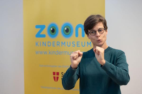 Zoom Kindermuseum: Mit und Ohne Worte. Mitmachausstellung zum Thema Kommunikation (Pressekonferenz, 5.10.2022) Fototo: eSeL.at - Lorenz Seidler Foto: eSeL Lorenz Seidler