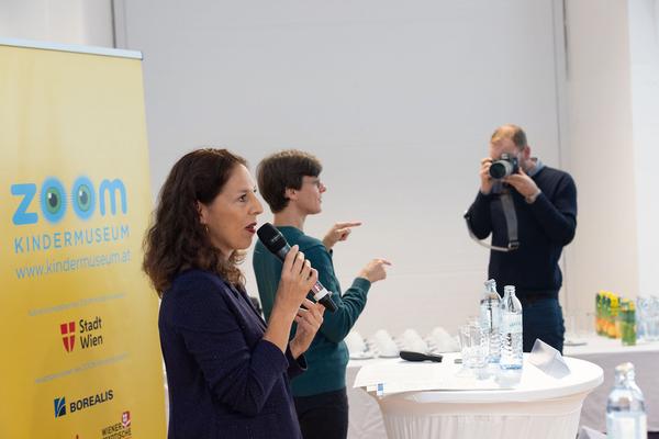 Zoom Kindermuseum: Mit und Ohne Worte. Mitmachausstellung zum Thema Kommunikation (Pressekonferenz, 5.10.2022) Fototo: eSeL.at - Lorenz Seidler Foto: eSeL Lorenz Seidler