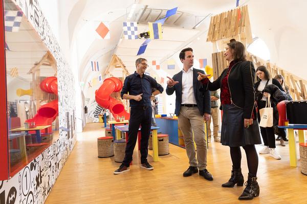 Zoom Kindermuseum: Mit und Ohne Worte. Mitmachausstellung zum Thema Kommunikation (seit 5.10.2022) Fototo: eSeL.at - Lorenz Seidler Foto: eSeL Lorenz Seidler
