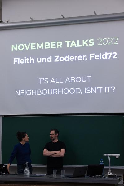 TU Wien / Sto Stiftung: November Talks - feld 72 (14.11.2022) Foto: eSeL.at - Lorenz Seidler Foto: eSeL Lorenz Seidler