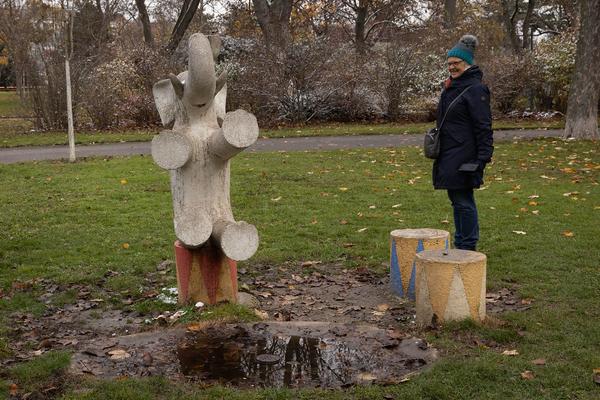 Belvedere 21: Public Program - Kunst und Ökologie. Erkundung Schweizergarten mit Eva Berger (19.11.2022) Foto: eSeL.at - Lorenz Seidler Foto: eSeL Lorenz Seidler