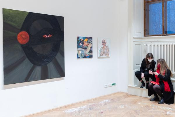 Akademie der Bildenden Künste Wien: "Gesso Espresso" Klasse Francis Ruyter @ Rundgang 2022 (Exhibit Studio / Schillerplatz, 20.1.-23.1.2022) Foto: eSeL.at - Lorenz Seidler Foto: eSeL Lorenz Seidler