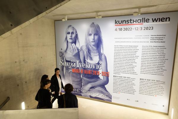 Kunsthalle Wien: Sanja Iveković. Works of Heart 1974–2022 (4.10.2022 - 12.3.2023) Foto: eSeL.at - Lorenz Seidler Foto: eSeL Lorenz Seidler