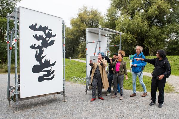Kunst im öffentlichen Raum Niederösterreich: SUPER NATURE, Teil 1. Kunst am Iron Curtain Trail (Eröffnung, 17.9.2022) Fotos: eSeL.at - Joanna Pianka Foto: Joanna Pianka