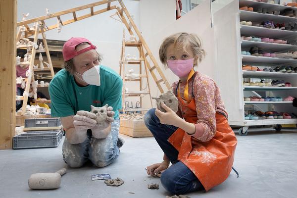 Zoom Kindermuseum: "Ton- und Gipsgeschichten im Möbelwald" Workshops für Kinder von 3 bis 12 Jahren (Zoom Atelier) Foto: eSeL.at - Lorenz Seidler Foto: eSeL Lorenz Seidler