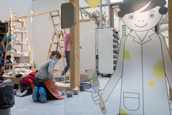 Zoom Kindermuseum: "Ton- und Gipsgeschichten im Möbelwald" Workshops für Kinder von 3 bis 12 Jahren (Zoom Atelier) Foto: eSeL.at - Lorenz Seidler Foto: eSeL Lorenz Seidler