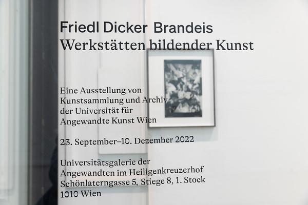 VIENNA ART WEEK / Universität für Angewandte Kunst: Friedl Dicker-Brandeis. Buchpräsentation & Symposium (22.11.2022) Foto: eSeL.at - Lorenz Seidler Foto: eSeL Lorenz Seidler