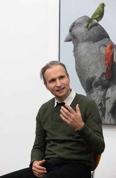 VIENNA ART WEEK / Galerie Crone: Künstlergespräch Eckart Hahn (22.11.2022)  Foto: eSeL.at - Lorenz Seidler Foto: eSeL Lorenz Seidler