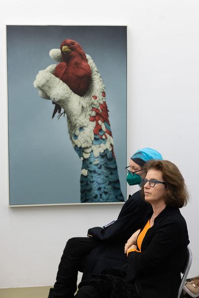 VIENNA ART WEEK / Galerie Crone: Künstlergespräch Eckart Hahn (22.11.2022)  Foto: eSeL.at - Lorenz Seidler Foto: eSeL Lorenz Seidler
