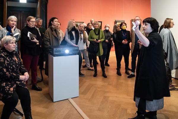 VIENNA ART WEEK / Gemäldegalerie der Akademie der bildenden Künste Wien:  "Das entwendete Meisterwerk. Bilder als Zeitmaschinen" Führung mit Direktorin Sabine Folie (24.11.2022) Foto: eSeL.at - Joanna Pianka Foto: Joanna Pianka