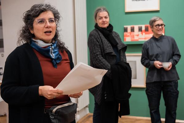 VIENNA ART WEEK / IG Bildende Kunst: IG Editionen Hängung #3. Eröffnung (24.11.2022) Foto: eSeL.at - Joanna Pianka Foto: Joanna Pianka